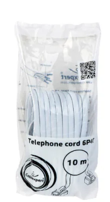 GEMBIRD Telephone cord 6P4C 10m