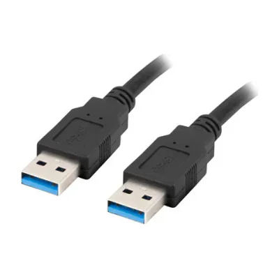 Cablu USB-A Lanberg M/M 3.0, 0,5 metri, 5 Gbit/s, negru