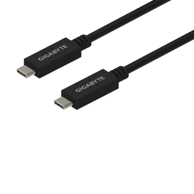 GIGABYTE USB Type-C Cable, 1 m, USB C, USB C, USB 3.2 Gen 2 (3.1 Gen 2), Black