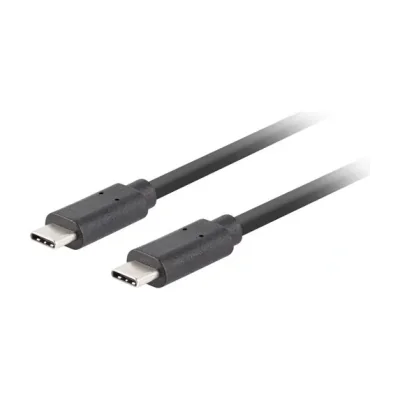 Cablu USB-C Lanberg M/M 3.1 Gen 2, 1 metru, 10 Gb/s, PD 100W, negru