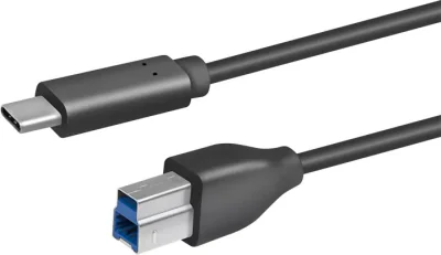 Cablu USB-C USB-B LOGILINK CU0163, USB 3.2 Gen 1 (3.1 Gen 1), 2 metri, USB C tată - USB B tată