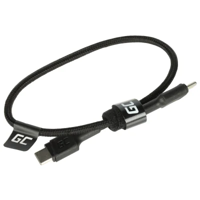 Cablu USB-C - USB-C Green Cell KABGC31, PowerStream, 0,3 m