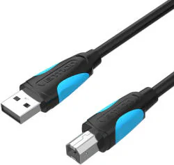 Cablu USB imprimanta Vention, 1m, USB-A 2.0 (T) la USB-B 2.0 (T), PVC, negru "VAS-A16-B100" -6922794717572