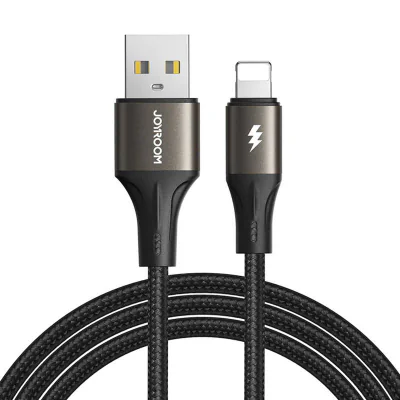 Cablu USB la Lightning Joyroom SA25-AL3 / 3A / 1,2 m (negru)