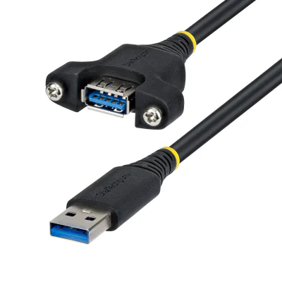 Cablu USB STARTECH USBPNLAFAM2M, USB 3.2 Gen 1 (3.1 Gen 1), 2 m, USB A male - USB A female, Black