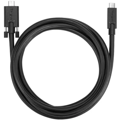 Cablu USB TARGUS ACC1122GLX, USB 3.2 Gen 1 (3.1 Gen 1), 1,8 m, USB C male - USB C male, Black