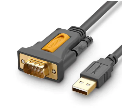 CABLU USB Ugreen adaptor, "CR104" USB 2.0 (T) la Serial DB9M (9-pin)(RS232)(T), 1.5m, negru, "20211" - 6957303822119