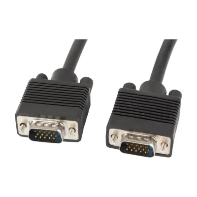 Cablu VGA Lanberg M/M, 1,8 metri, ecranare dublă, miez de ferită, negru