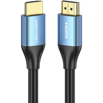 Cablu video Vention, HDMI(T) la HDMI(T), 2m, rezolutie maxima 4K la 60Hz/1080p la 60hz, conectori auriti, cupru, invelis PVC, negru, "ALHSH" - 6922794765597