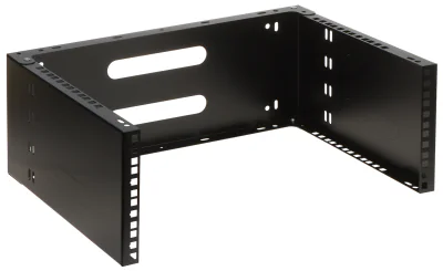 Cadru rack de montaj STALFLEX WRH19-4U/4U-330B, negru RAL 9005, oțel vopsit