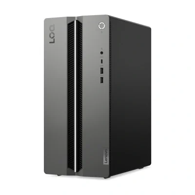Calculator Gaming LENOVO LOQ Tower 17IAX10, Intel Core Ultra 7 255HX, 16GB RAM, 1TB SSD, NVIDIA GeForce RTX 5060 Ti 8GB GDDR7, Fără OS, Luna Grey (front Bezel), Raven Black (chassis)