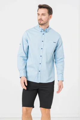 CAMASA CASUAL BARBATI LIGHT BLUE XL