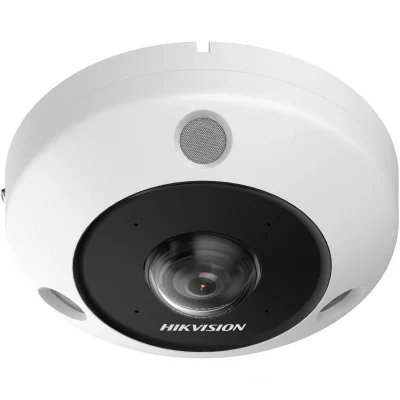 Camer de supraveghere IP Fisheye 6MP Hikvision DS-2CD6365G1-IVS(1.16MM), senzor: 1/1.8" Progressive Scan CMOS, lentila fixa 1.16mm, iluminare: Color: 0.01 Lux @ (F2.25, AGC ON),B/W: 0.005 Lux @ (F2.25, AGC ON),B/W: 0 Lux with IR: 15m, Fisheye View: 2