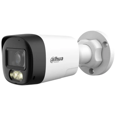 Cameră bullet AHD, HD-CVI, HD-TVI DAHUA HAC-HFW1200RL-IL-T-0280B-DIP, Smart Dual Light, comunicare bidirecțională, 1080p, 2,8 mm
