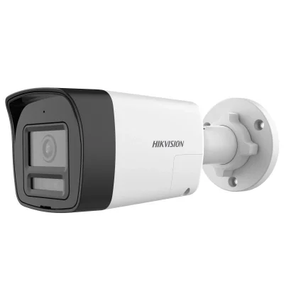Camera de supraveghere Bullet 2MP Hikvision DS-2CE16D0T-LTS(2.8MM), lentila fixa 2.8mm, iluminare min: 0.01 Lux @(F1.6, AGC ON), 0 Lux cu lumina alba, IR 30m, lumina alba 20m, iesire TVI, alimentare: 12 VDC ± 25%, max.7 W, protectie: IP67, dimensiuni