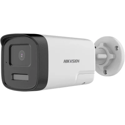 Camera de supraveghere Bullet 3K Hikvision DS-2CE17K0T-LTS(2.8MM), lentila fixa 2.8mm, iluminare min: 0.01 Lux @ (F1.6, AGC ON), 0 Lux cu lumina alba: 40m, IR 40m, iesire TVI, alimentare: 12 VDC ± 25%, max.7.6 W, protectie: IP67, dimensiuni: 211 mm ×