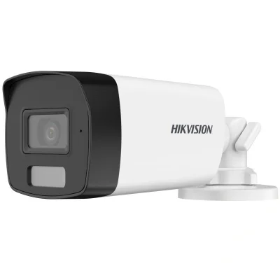 Camera de supraveghere Bullet 4K Hikvision DS-2CE17U0T-LF(2.8MM), lentila fixa 2.8mm, iluminare min: 0.01 Lux @ (F1.6, AGC ON), 0 Lux  cu lumina alba: 40m, IR 40m, iesire TVI, alimentare: 12 VDC ± 25%, 0.52 A, max. 6.3 W, protectie: IP67, dimensiuni: