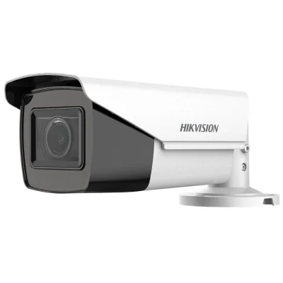 Camera de supraveghere Bullet 5MP Hikvision DS-2CE19H0T- AIT3ZF(2.7-13.5MM)(C), lentila varifocala: 2.7-13.5mm, iluminare min: 0.01 Lux @ (F1.6, AGC ON), 0 Lux cu IR 40m, iesire TVI/AHD/CVI/CVBS, alimentare: 12 VDC±15%, 24 VAC±15%, Max 8.8 W, protect