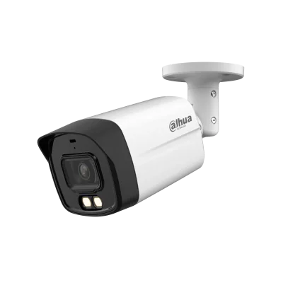 Camera de supraveghere Dahua HAC-HFW1500TLM-IL-A-0280B-S2 bullet HDCVI 5MP 2K, 2.8 mm, Iluminare duala 40m, Microfon, IP67