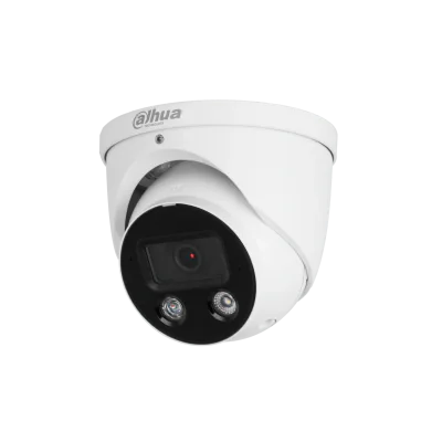 Camera de supraveghere Dahua IPC-HDW3549H-AS-PV-0280B-S4 Dome IP ONVIF WizSense 5MP, Smart Dual Illumination Active Deterrence, CMOS 1/2.7, 2.8mm, IR 30m, WDR 120dB, Built-in Mic, MicroSD 256GB, IP67, metal