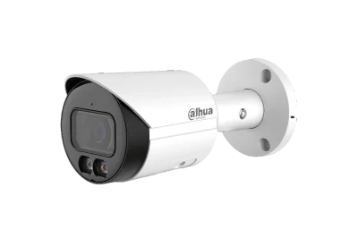 Camera de supraveghere Dahua IPC-HFW2449S-S-IL-0280B Bullet IP 4MP cu iluminare duala, 2.8 mm, 1/2.9 CMOS, IR 30 m, microfon, slot card, PoE
