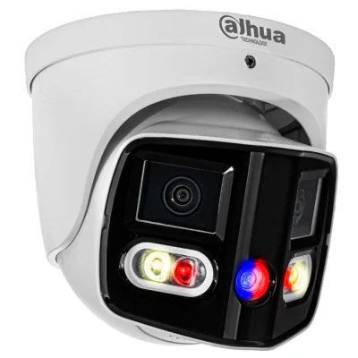 Camera de supraveghere Dahua IPC-PDW3849-A180-E2-AS-PV-0280B  Dome 2x4MP, IR 25m, microfon, difuzor, IP67