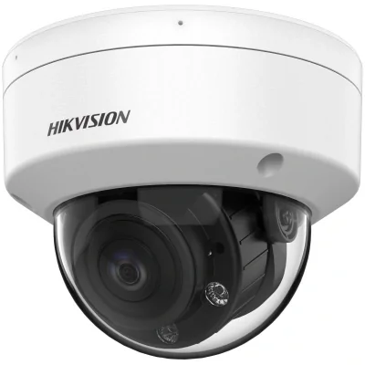 Camera de supraveghere Dome 2MP Hikvision DS-2CE50DF3T-VPLSZE(2.8-12MM), lentila varifocala: 2.8-12mm, iluminare: 0.0005 Lux @ (F1.28, AGC ON), 0 Lux cu lumina alba: 60m,  IR: 60m, iesire: TVI, microfon incorporat, alimentare: 12 VDC±25%/PoC.at, Max.