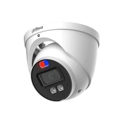 Cameră de supraveghere dome HDCVI 4K cu Iluminare Duală Inteligentă și Descurajare Activă TiOC HAC-ME1809HP-A-PV