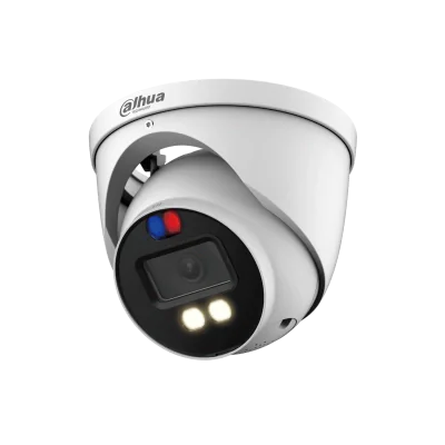 Cameră de supraveghere dome HDCVI 5MP cu Iluminare Duală Inteligentă și Descurajare Activă HAC-ME1509HP-A-PV