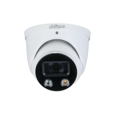 Camera de supraveghere dome IP WizSense, 5 MP, Smart Dual Illumination, cu descurajare activa si focalizare fixa IPC-HDW3549H-AS-PV-S3