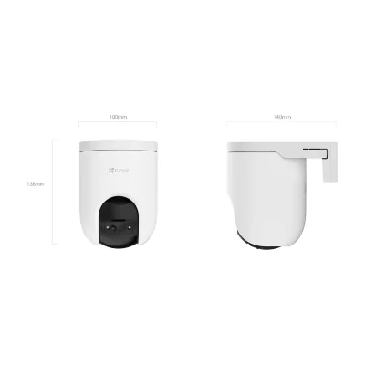 Camera de supraveghere Ezviz CS-H8C PRO(3K), 3K, Sensor:1/2.7" Progressive Scan CMOS, Rezolutie:  2880*1620, Lentila  4mm@ F1.6, viewing angle: 48° (Vertical), 91° (Horizontal), 108° (Diagonal);PT angel:Pan: 350°, Tilt: 80°;Night vision up to 30m/98f