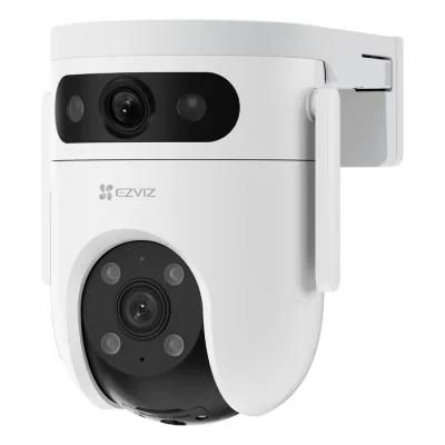 Camera de supraveghere EZVIZ H9C Dual WI-FI Rezolutie video: 2304 × 1296 Lentila fixa: 2.8mm Unghi de vizualizare: orizontal: 108°, vertical: 56°, diagonal 130° Distanta iluminator IR: 30 m Compresie video: H.265 / H.264 Detectarea formei umane alime