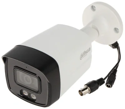 Cameră de supraveghere HDCVI Bullet 2 MP Smart Dual Light DAHUA HAC-HFW1200TLM-IL-A-0360B-S6, 3.6 mm, WL 40 m, IR 40 m, White