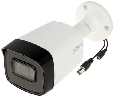Cameră de supraveghere HDCVI Bullet 2 MP Starlight DAHUA HAC-HFW1231TLM-I6-A-0360B, 3.6 mm, IR 60 m, microfon, White