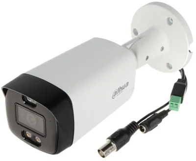 Cameră de supraveghere HDCVI Bullet 5 MP TiOC Smart Dual Light DAHUA HAC-ME1509TH-A-PV-0360B-S2, 3.6 mm, WL 40 m, IR 40 m, White