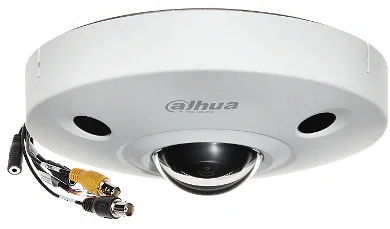 Cameră de supraveghere HDCVI panoramică 8 MP DAHUA HAC-EBW3802-0250B, 2.5 mm, IR 15 m, microfon, White