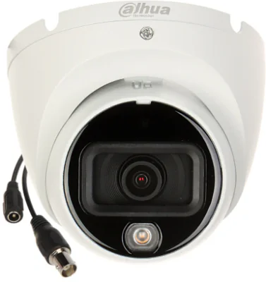 Cameră de supraveghere HDCVI Turret 8 MP Full-color Smart Dual Light DAHUA HAC-HDW1801TLM-IL-A-0280B-S2, 2.8 mm, WL 20 m, IR 20 m, White