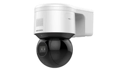 Camera de supraveghere Hikvision DS-2DE3A404IWG-E/W  4 × IR Network PTZ Camera cu rezolutie de 4 MP (2560 x 1440);Zoom optic 4x, digital 16x;Performante ridicate in cazul luminii reduse datorita tehnologiei DarkFighter;WDR de 120 dB;IR 50m cu cut fil