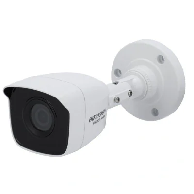 Camera de supraveghere Hikvision Turbo HD Bullet HWT-B150-M 2.8mm; 4MP; seria HiWatch; carcasa metal; 4MP CMOS Sensor, EXIR Bullet, 20m IR, ICR, 0.01 Lux/F1.2, 12 VDC, Smart IR, DNR, OSD Menu, IP66, 2.8mm Lens, Support HD-TVI/AHD/CVI/CVBS video outpu