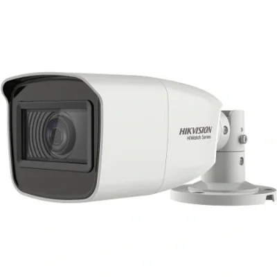 Camera de supraveghere Hikvision Turbo HD Bullet HWT-B323-Z; 2MP; seria HiWatch; 2MP CMOS Sensor, 70m IR, EXIR Bullet, ICR, 0.005 Lux/F1.2, 12 VDC, Smart IR, True WDR, 3D DNR, OSD Menu, IP66, 2.7-13.5mm Vari Focal Lens，Auto focus, Support HD-TVI/AHD/