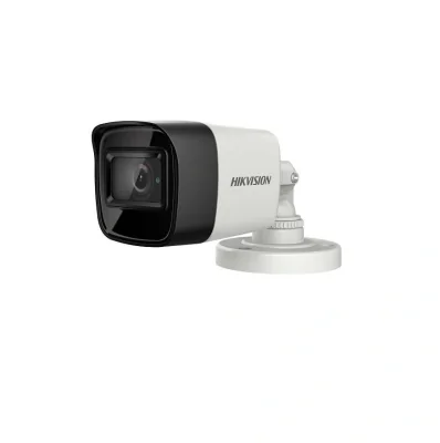 Camera de supraveghere Hikvision Turbo HD Outdoor Bullet, DS-2CE16H8T- ITF(2.8mm); 5MP; Fixed Lens: 2.8mm; 5MP@20fps, 4MP@25fps(P)/30fps(N) (Default), EXIR, 20m IR, Outdoor EXIR Bullet, ICR, 0.005 Lux/F1.2, 12VDC, Smart IR, True WDR,3D DNR, OSD Menu(