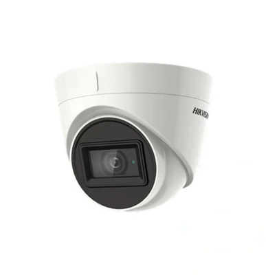 Camera de supraveghere Hikvision TURRET, DS-2CE76H8T- ITMF(2.8mm); 5 MP; Fixed Lens: 2.8mm; 5MP@20fps, 4MP@25fps(P)/30fps(N) (Default), EXIR, 20m IR, Outdoor EXIR Turret, ICR, 0.005 Lux/F1.2, 12 VDC, Smart IR, True WDR, 3D DNR, OSD Menu(Up the Coax),