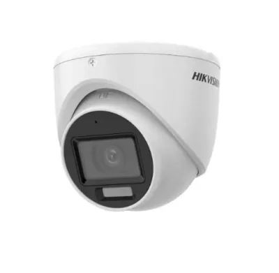 "Camera de supraveghere Hikvision Turret DS-2CE76K0T-LMFS(2.8MM) 5MP; Smart Hybrid Light Audio; Senzor: 3K CMOS; Rezolutie 5MP; Iluminare: 0.01 Lux @ (F1.6, AGC ON), 0 Lux with IR, Day & Night ICR; Lentila: 2.8 mm,horizontal FOV: 104.9°, vertical FOV