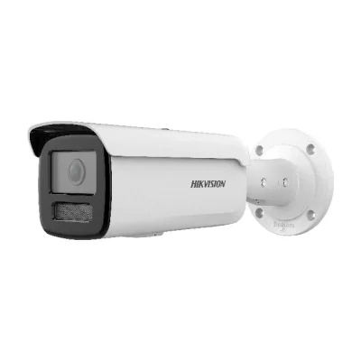 Cameră de supraveghere IP Bullet 2 MP AcuSense HIKVISION DS-2CD2T23G2-2I28D, 2.8 mm, IR 60 m, PoE, White