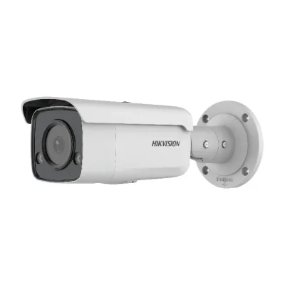 Cameră de supraveghere IP Bullet 2 MP ColorVu HIKVISION DS-2CD2T27G2-L28C, 2.8 mm, WL 60 m, PoE, White