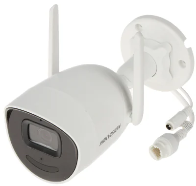 Cameră de supraveghere IP Bullet 2 MP ColorVu HIKVISION DS-2CV2027G0-LDW2, 2.8 mm, WL 30 m, White