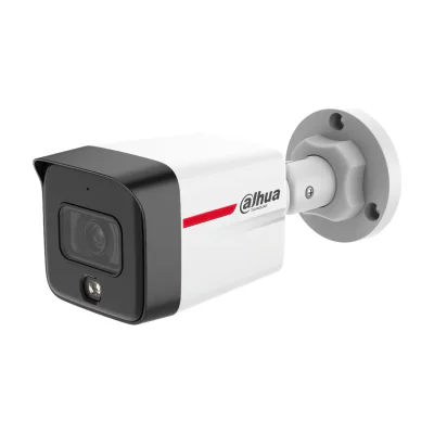 Cameră de supraveghere IP Bullet 2 MP DAHUA IPC-HFW1239TC1-A-LED-0280B-PRO, 2.8 mm, WL 20 m, PoE, microfon, White
