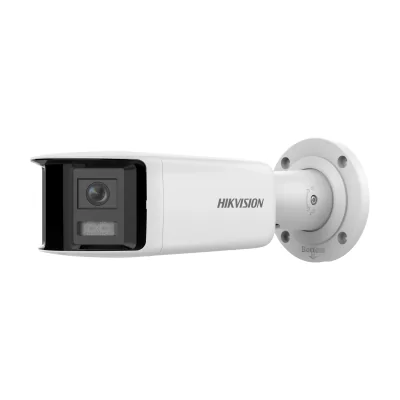 Cameră de supraveghere IP Bullet 4 MP (2 × 2 MP) AcuSense HIKVISION DS-2CD2T46G2PISUSL, 2.8 mm, IR 40 m, PoE, microfon, difuzor, White
