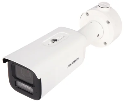 Cameră de supraveghere IP Bullet 4 MP AcuSense Smart Hybrid Light HIKVISION DS-2CD2643G2-LIZS2U(2.8-12MM), 2.8 - 12.0 mm, WL 60 m, IR 60 m, PoE, microfon, White