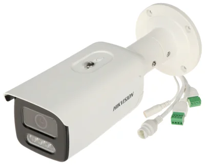 Cameră de supraveghere IP Bullet 4 MP AcuSense Smart Hybrid Light HIKVISION DS-2CD2T43G2-LIS2U/SL(2.8MM), 2.8 mm, WL 60 m, IR 60 m, PoE, microfon, difuzor, White
